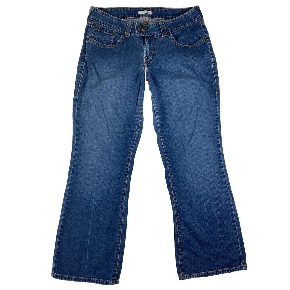 Levi's Womens Jeans 542 Flare Mid Rise‎ Flap Pockets Size 16W Medium